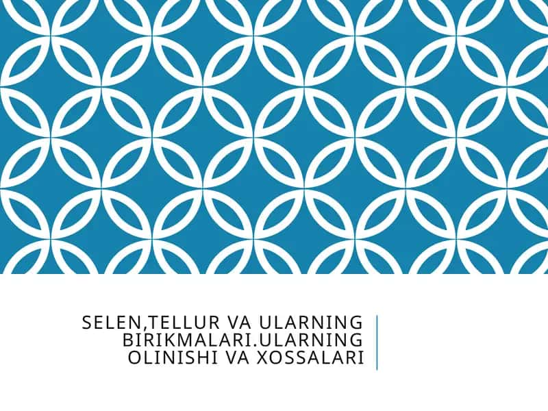 Selenva Tellur 1