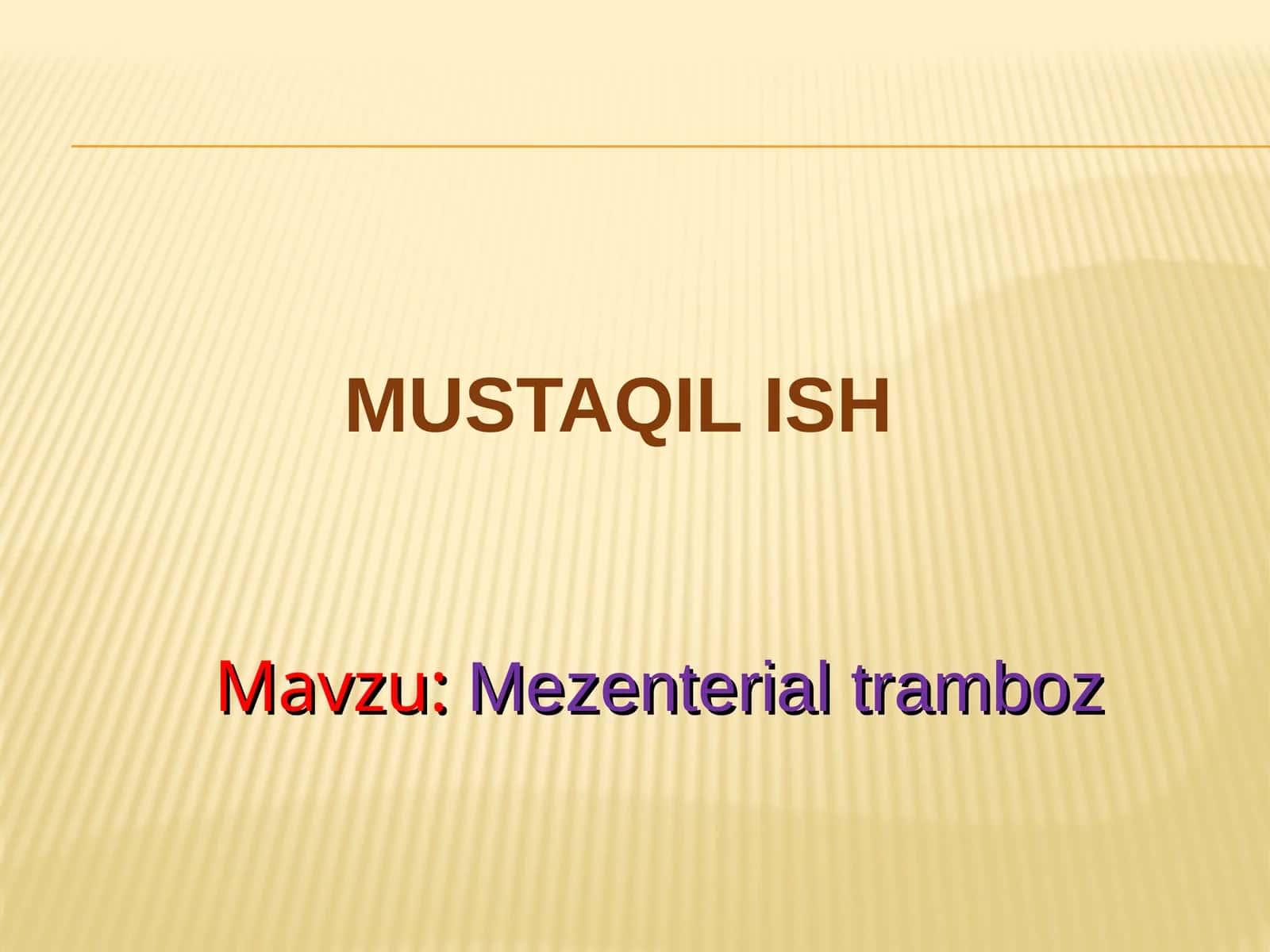 Mezenterial tromboz 1