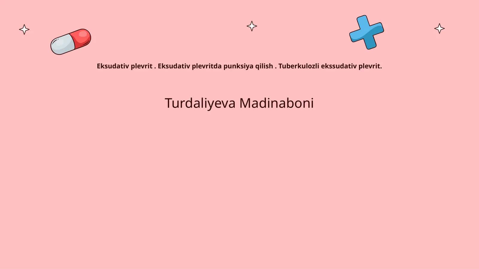 Eksudativ plevrit 1