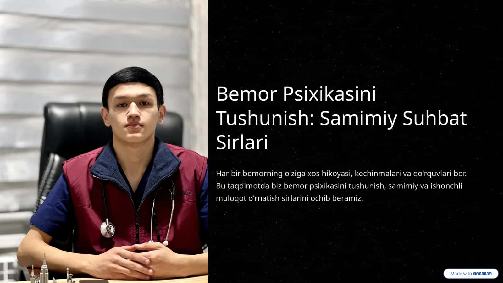 Bemor Psixikasini Tushunish: Samimiy Suhbat Sirlari 1