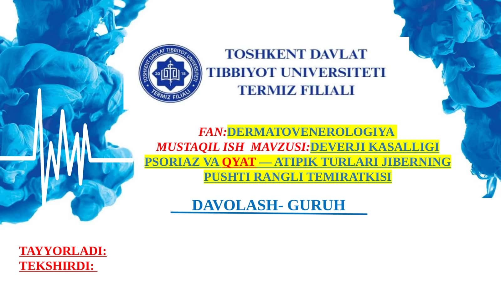 DAVOLASH-GURUH 1