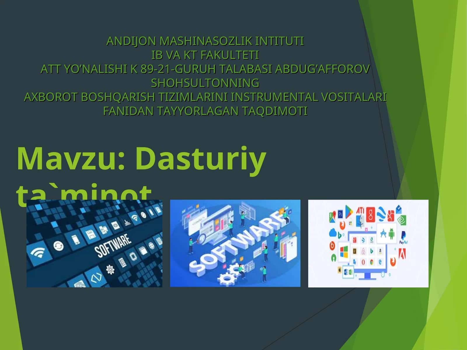Dasturiy ta`minоt 1