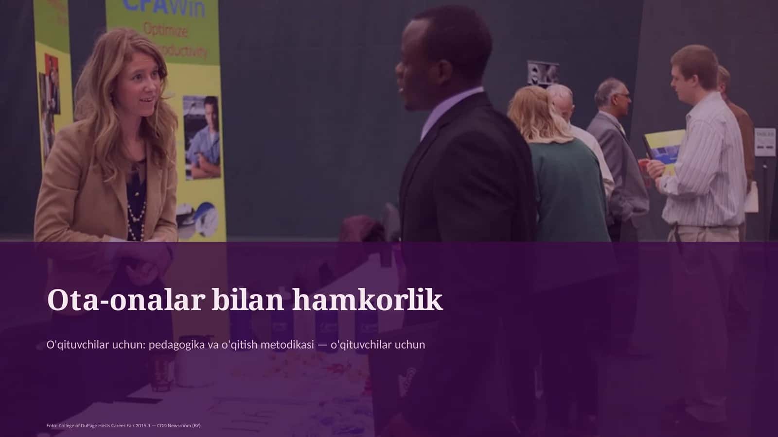 Ta'limiy maqsad: Ota-onalar bilan hamkorlik bo'yicha tayanch tushunchalar 1