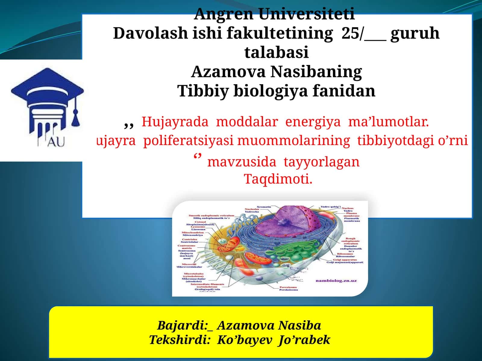 Hujayradamoddalar energiyama’lumotlar 1