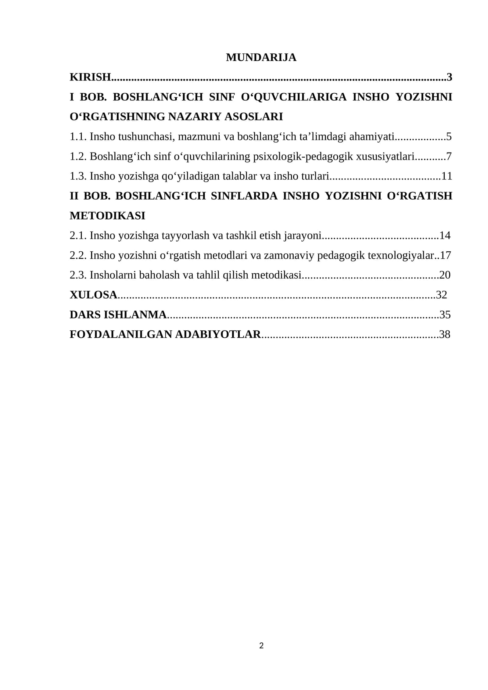 INSHO YOZISHGA QO'YILADIGAN TALABLAR VA INSHO TURLARI 1