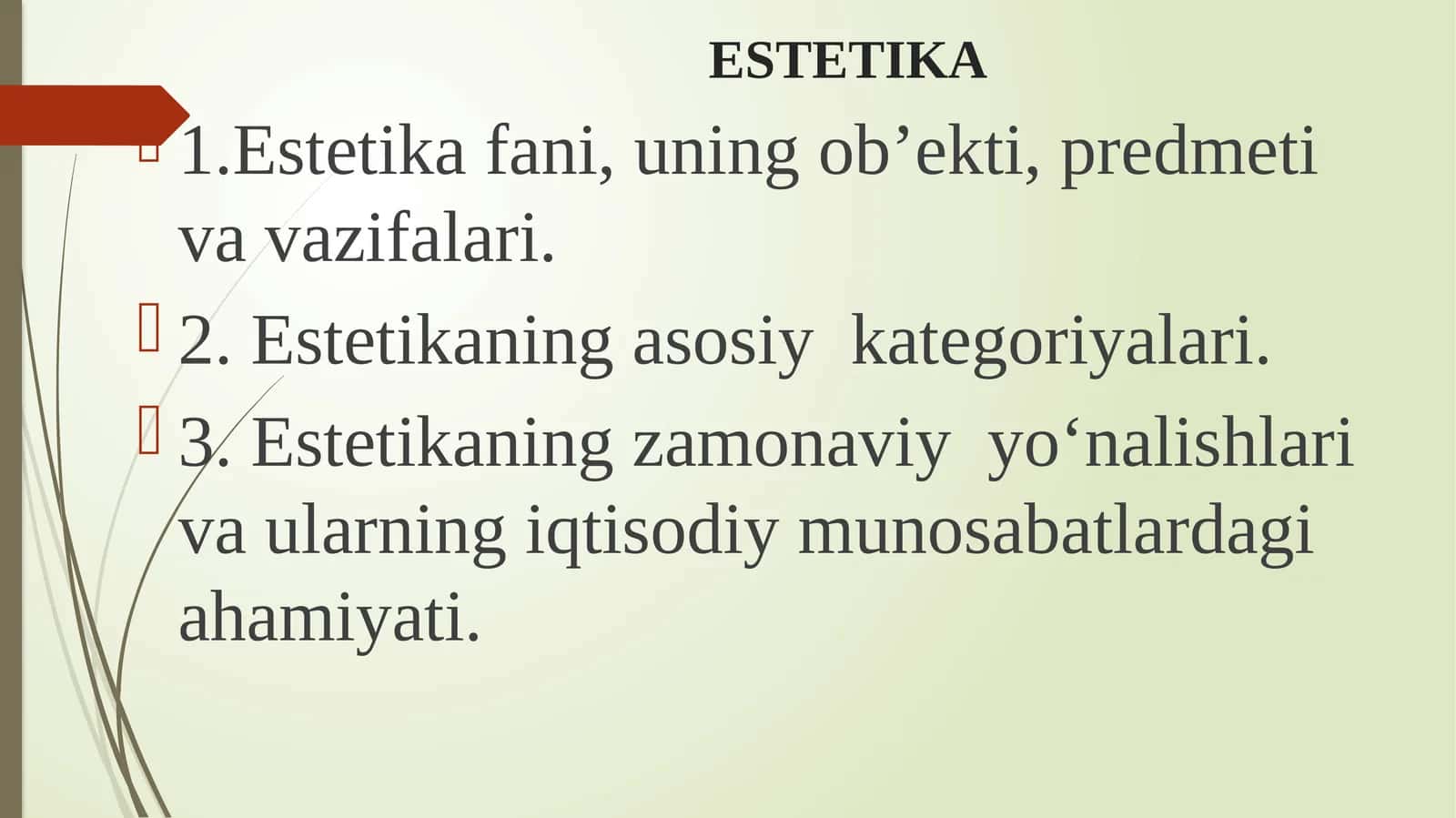 Estetika 1