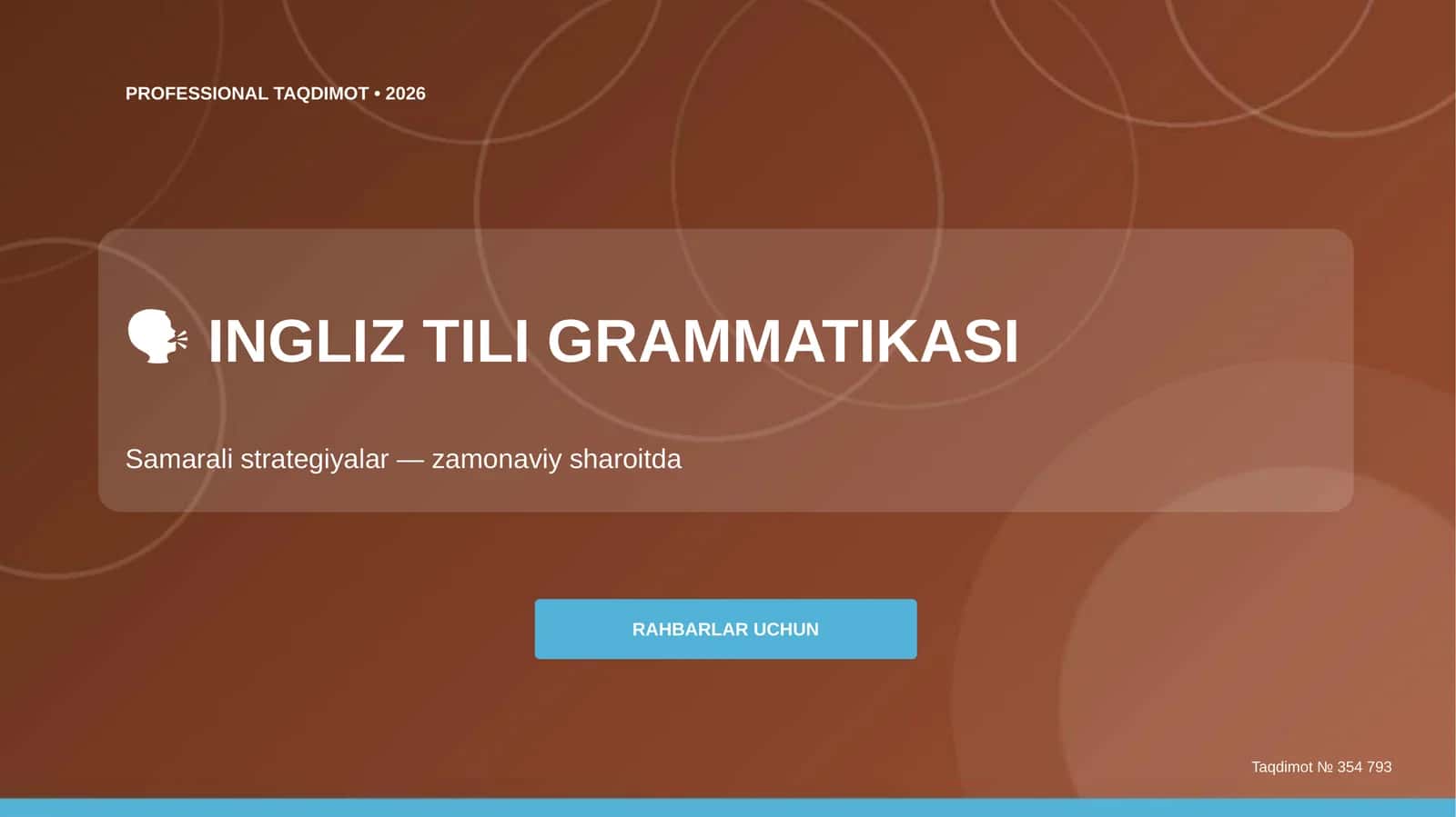 INGLIZ TILI GRAMMATIKASI 1