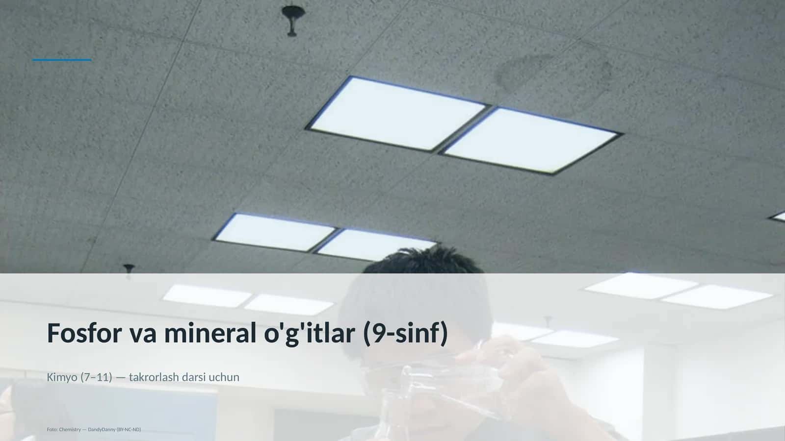 Fosfor va mineral o'g'itlar (9-sinf) 1
