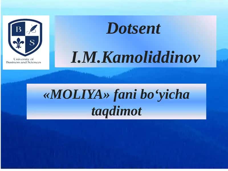 DAVLAT BYUDJЕTI 1