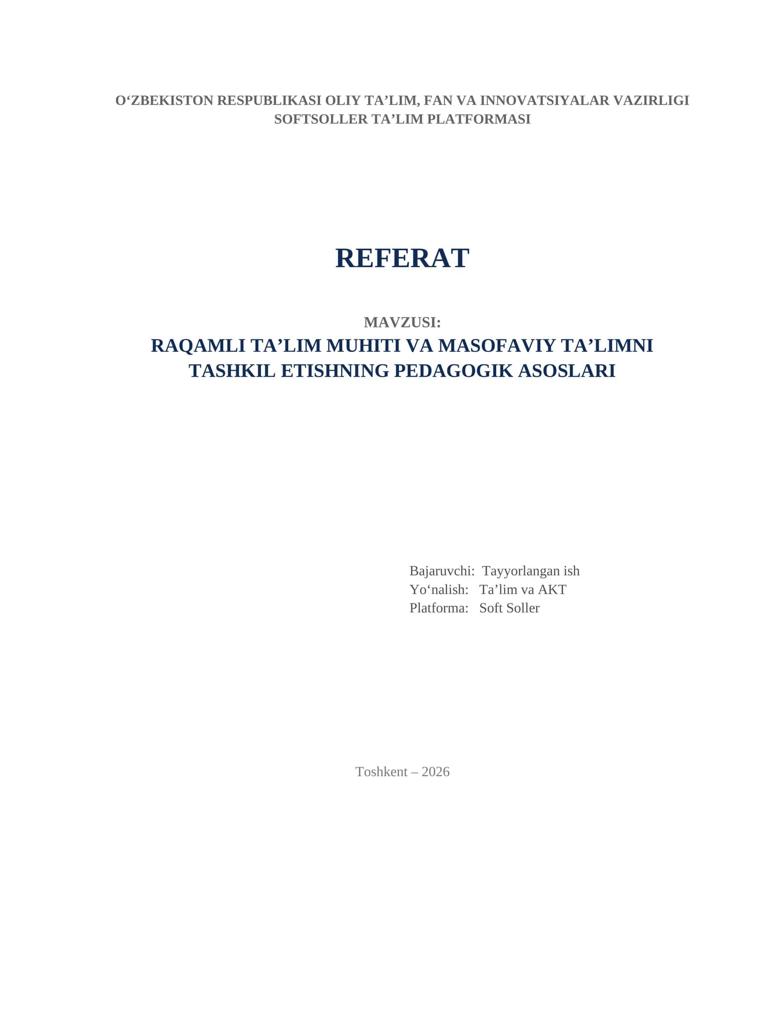 Raqamli talim referat 1
