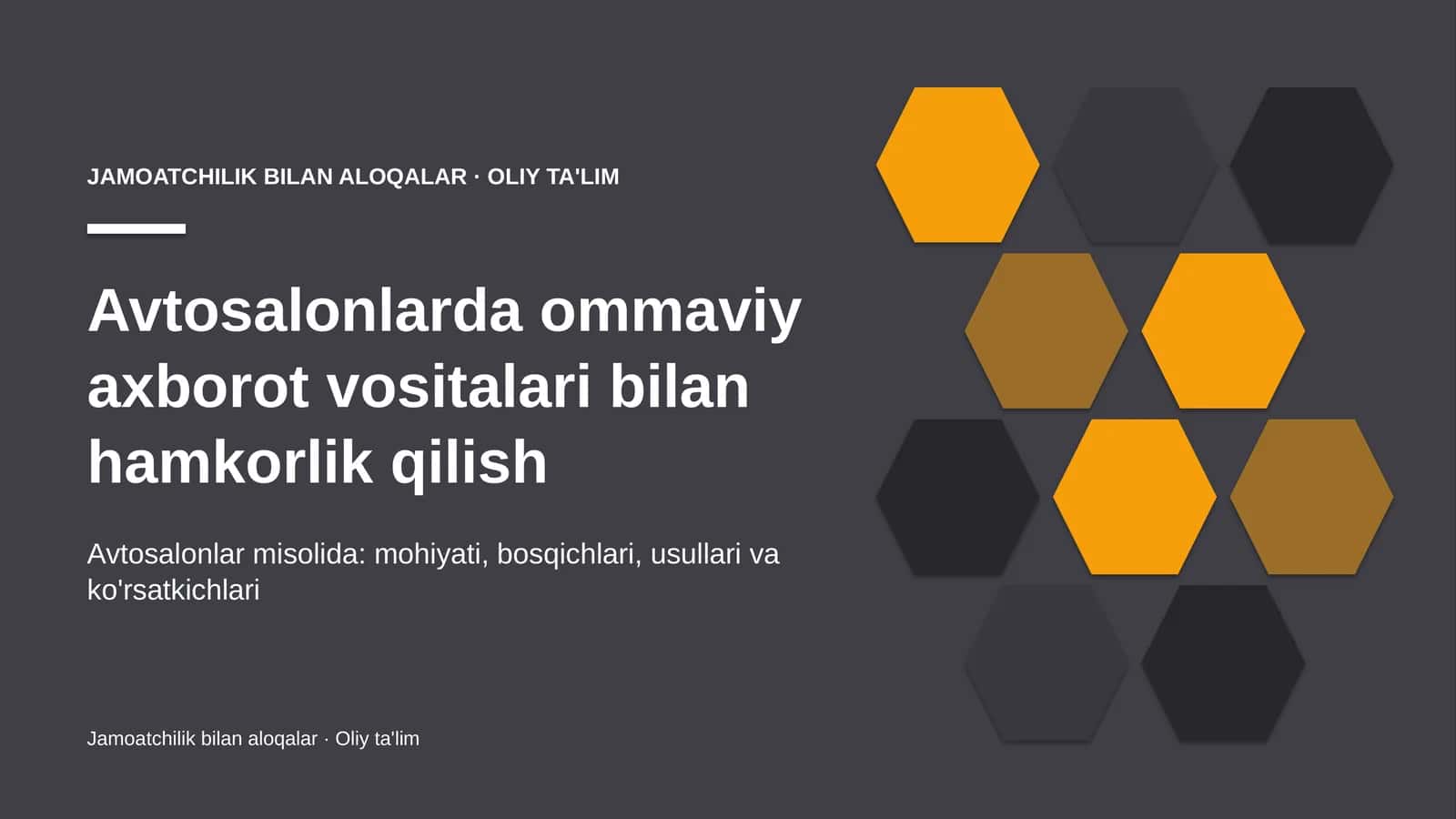 avtosalonlarda ommaviy axborot vositalari bilan hamkorlik qilish 9709 1