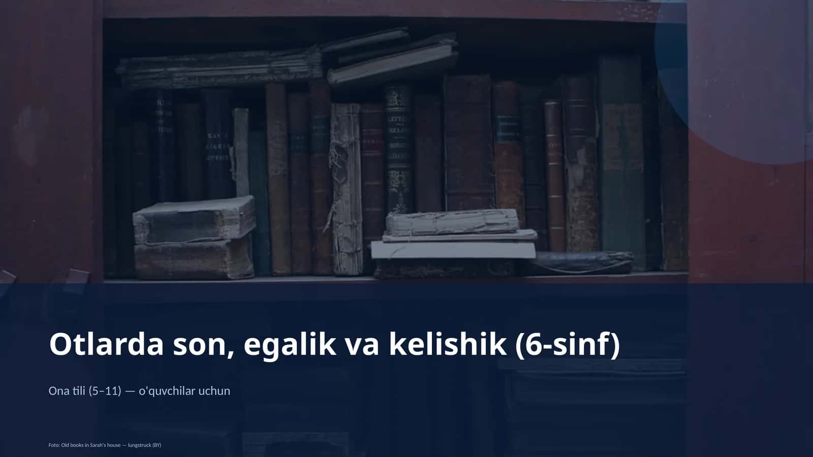 Otlarda son, egalik va kelishik (6-sinf) 1