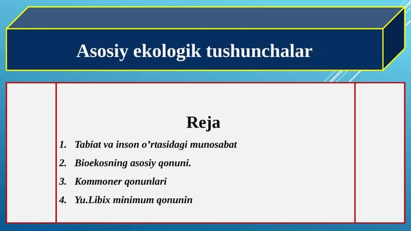 Asosiy ekologik tushunchalar 1