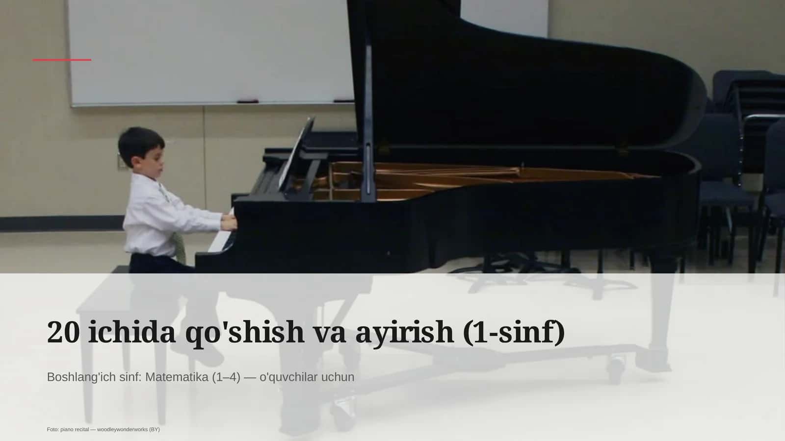 20 ichida qo'shish va ayirish (1-sinf) 1