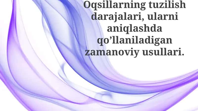 Oqsillarning tuzilish darajalari 1