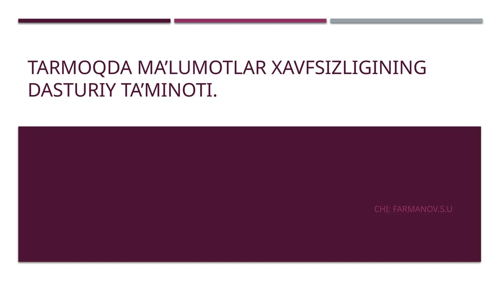 O'zbekistonda shaxsiy ma'lumotlarni himoya qilishning huquqiy asoslari 1
