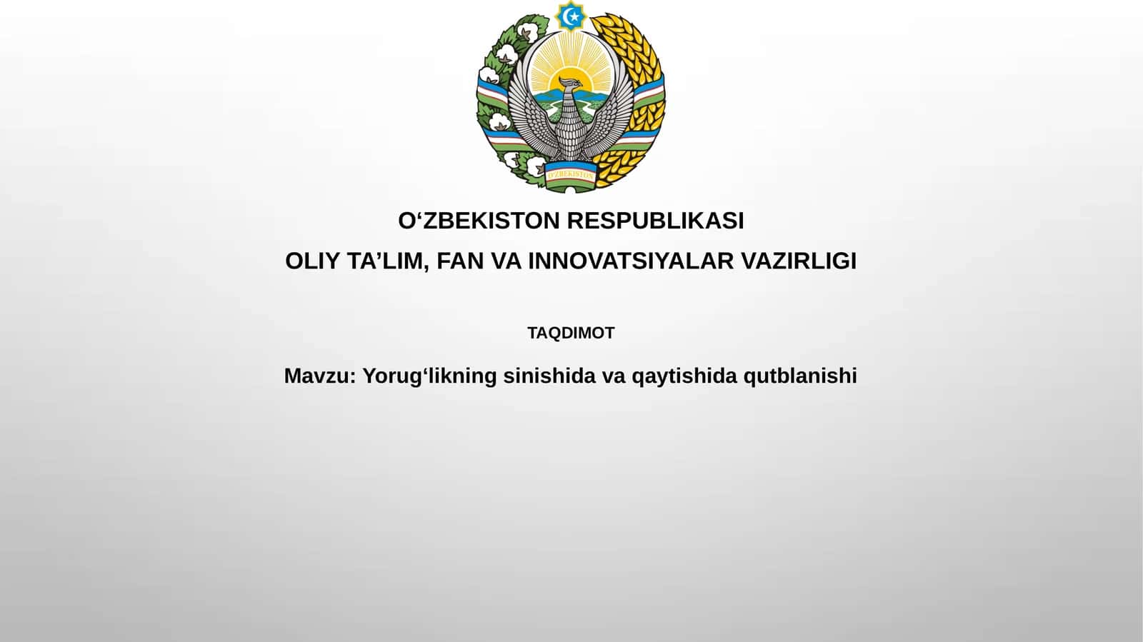 Yorug‘likningsinishidavaqaytishidaqutblanishi 1
