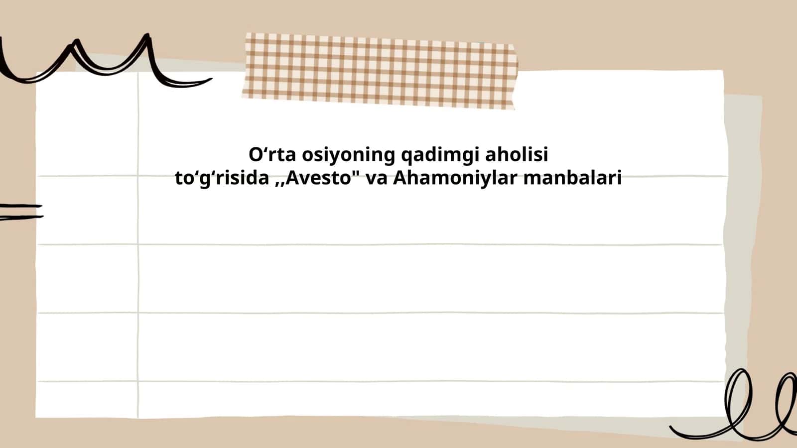 Avesto va Ahamoniylar Manbalari 1