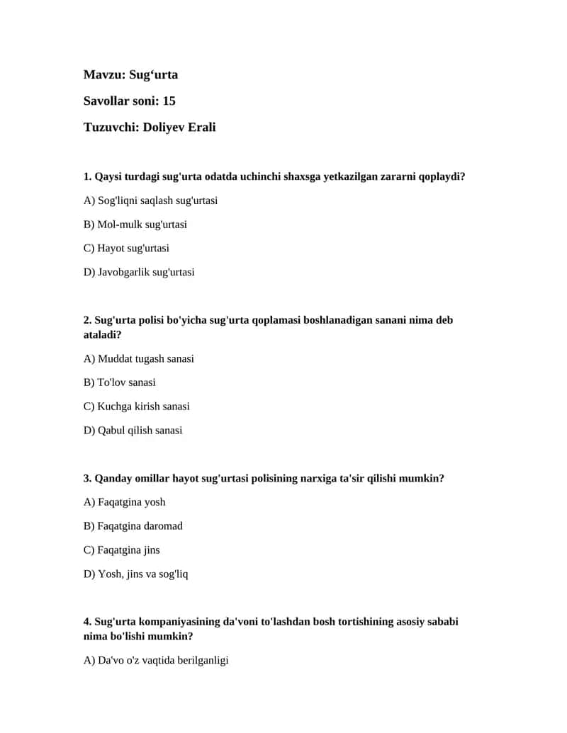 Sug'urta 1