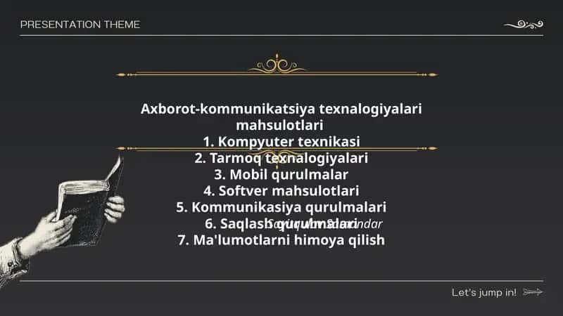Axborot-kommunikatsiya texnalogiyalari mahsulotlari 1