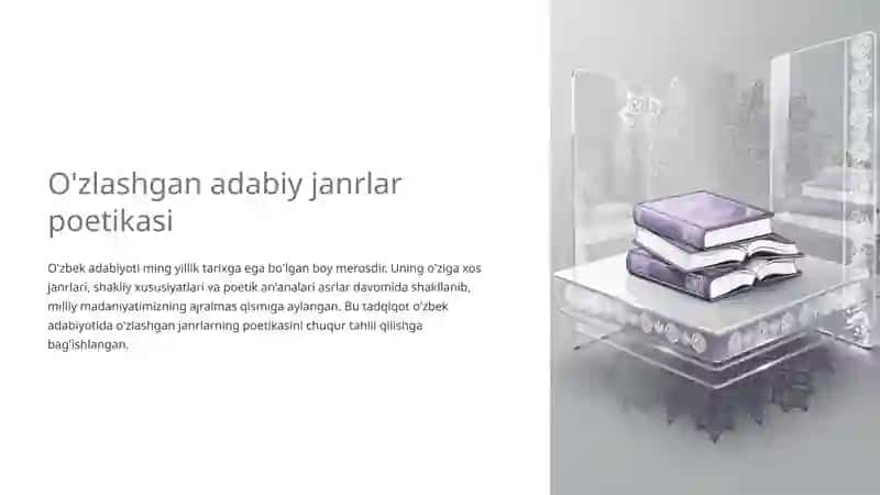 O'zlashgan adabiy janrlar poetikasi