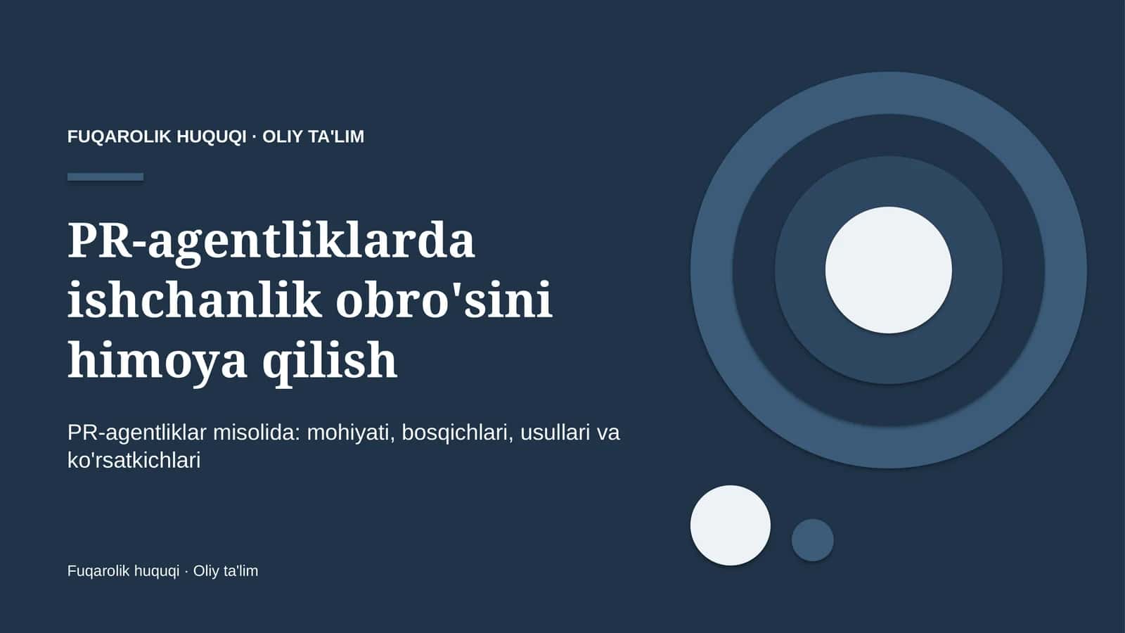 pr agentliklarda ishchanlik obro'sini himoya qilish 1761 1