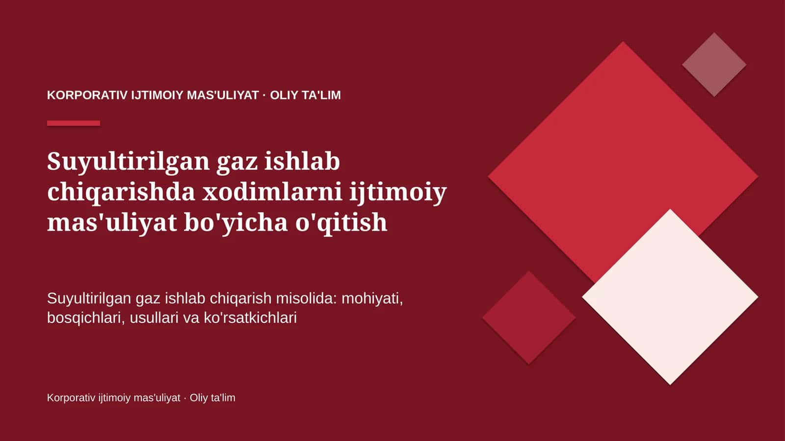 suyultirilgan gaz ishlab chiqarishda xodimlarni ijtimoiy mas'uliyat bo'yicha o'qitish 7817 1