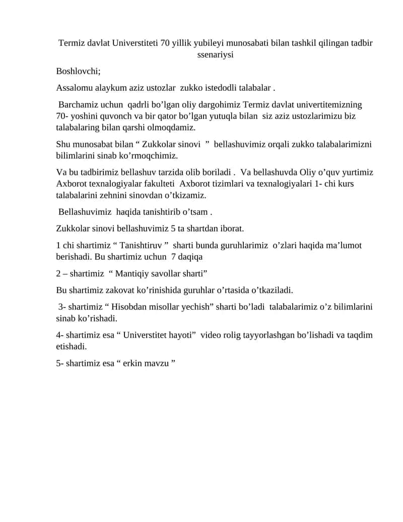 "Zukkolar sinovi" 1