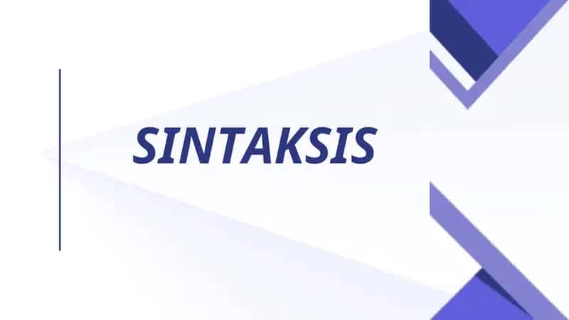 Sintaksis 1