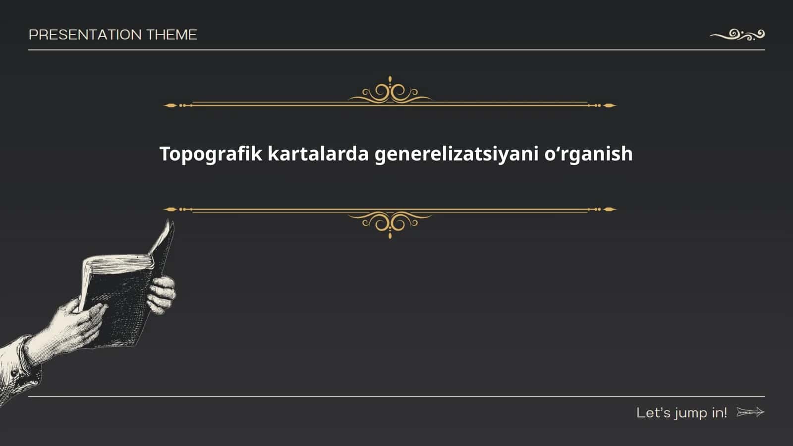 Topografik kartalarda generelizatsiyani oʻrganish 1