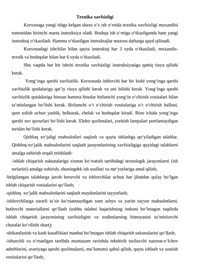 Texnika xavfsizligi 1