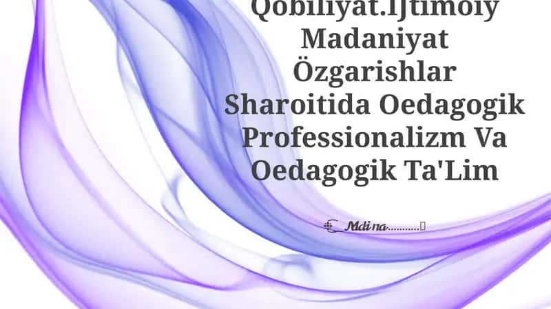 Pedagogik Qobiliyat 1