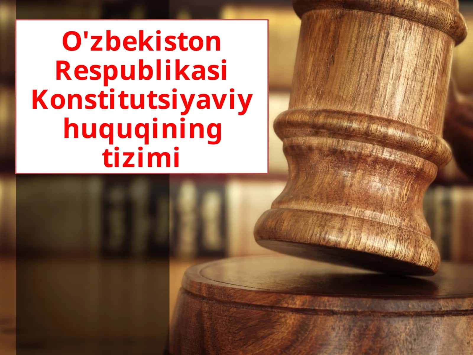 Konstitutsiyaviy huquqning tizimi 1