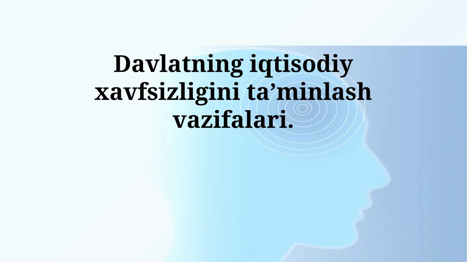 Davlatning iqtisodiy xavfsizligini taʼminlash vazifalari 1
