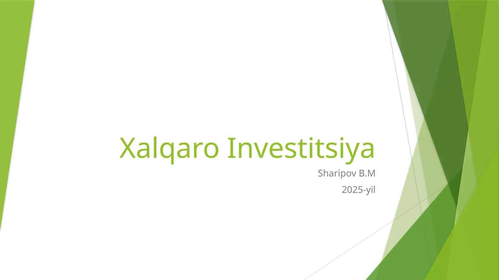 Xalqaro Investitsiya 1
