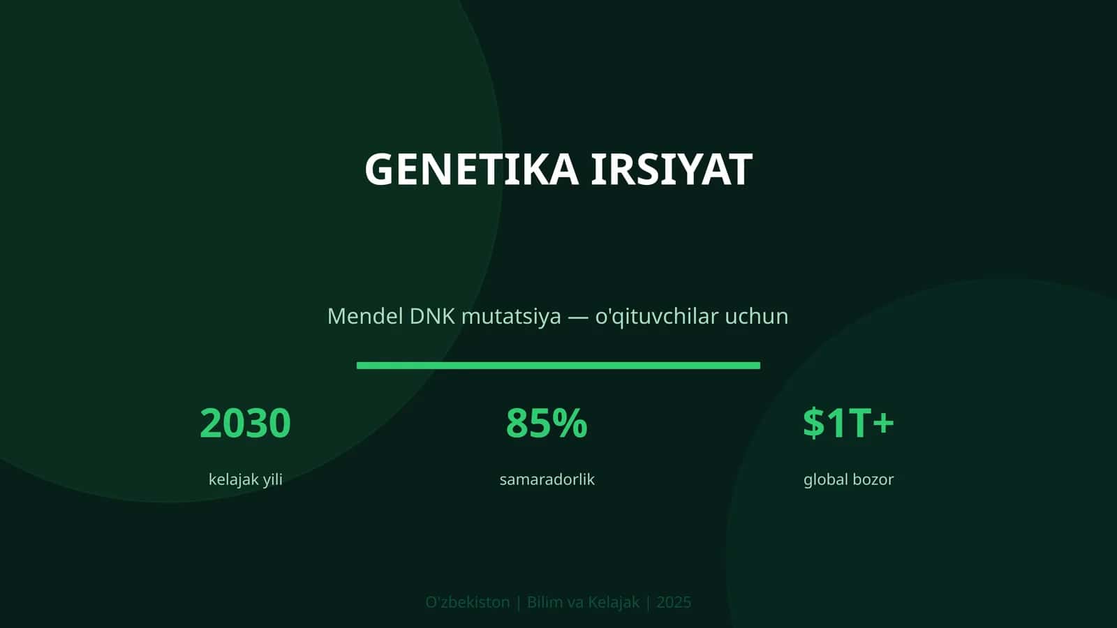 Genetika irsiyat — Mendel DNK mutatsiya 1