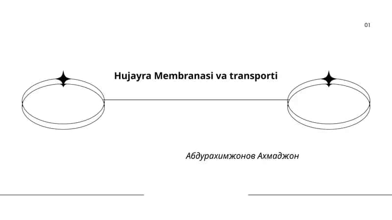 Hujayra Membranasi va transporti 1