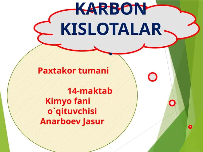 KARBON KISLOTALAR 1