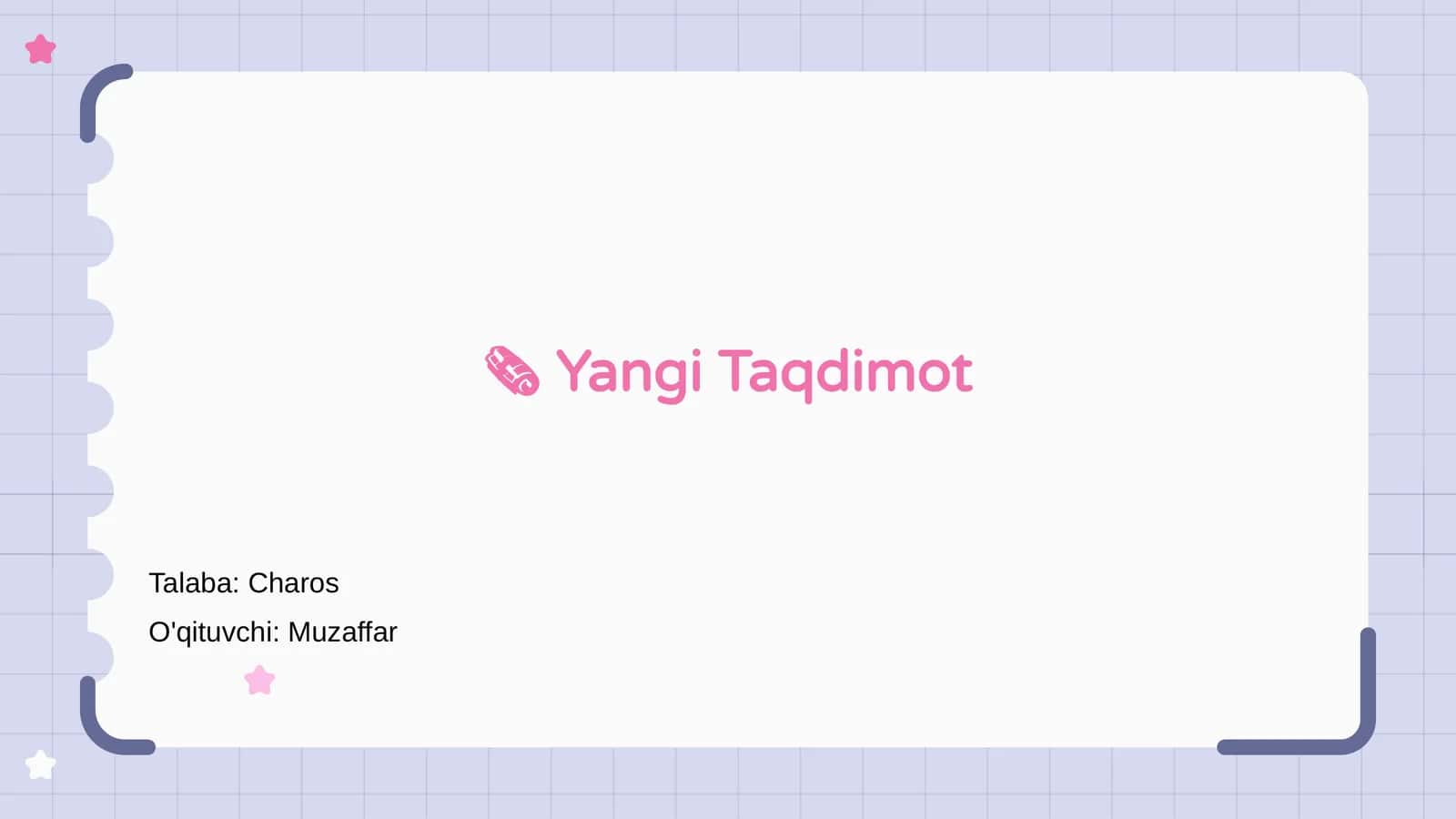 Yangi Taqdimot 1