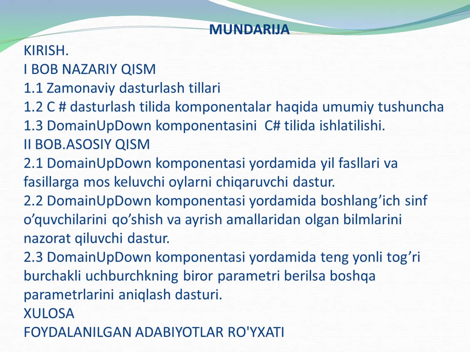 DomainUpDown komponentasi 1
