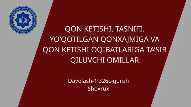 Qon ketishi 1