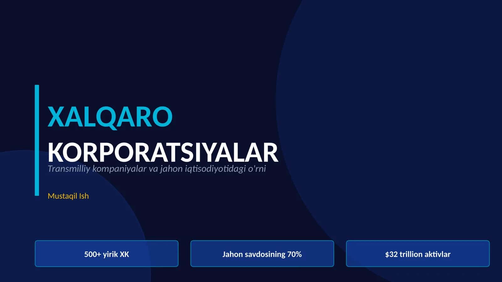 Xalqaro korporatsiya (XK) 1