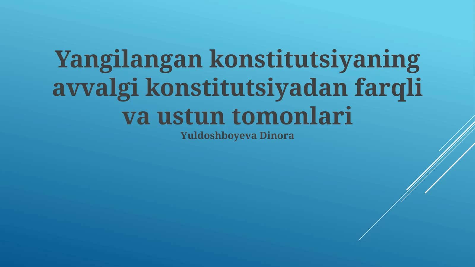 Konstitutsiyaning avvalgi va takomillashtirilgan versiyalari orasidagi farqlar 1