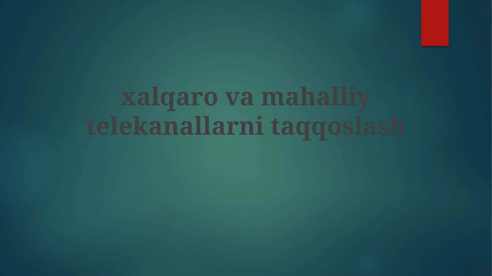 Mahalliy telekanallarning tarixiy rivojlanishi 1