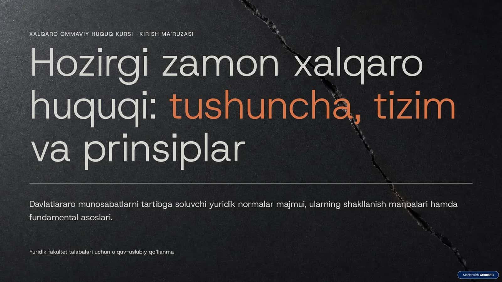 XALQARO OMMAVIY HUQUQ KURSI 1