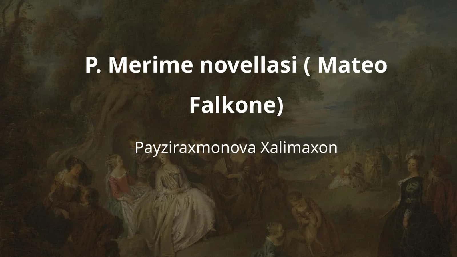 Mateo Falkone novellasi 1