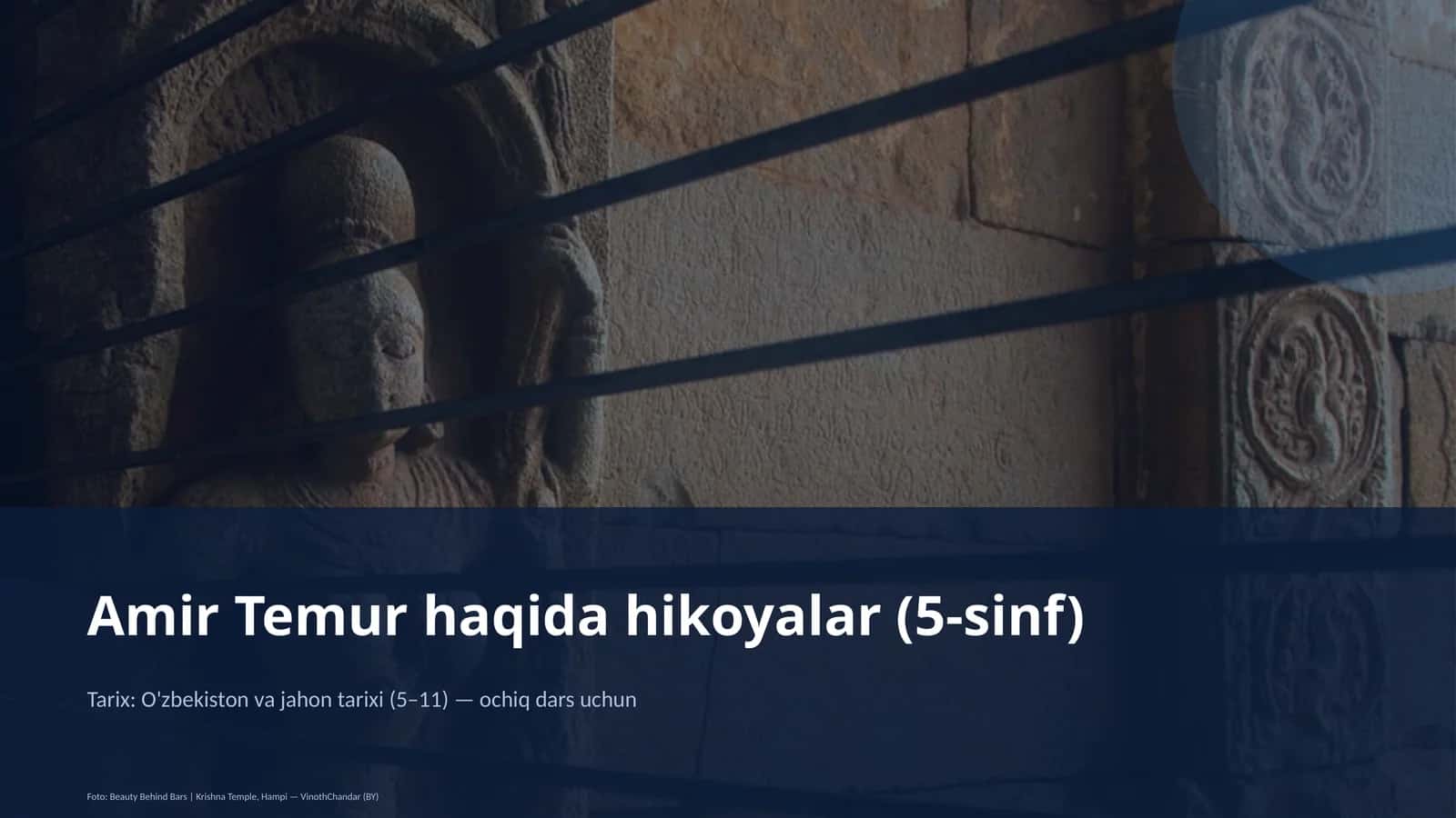 Amir Temur haqida hikoyalar (5-sinf) 1