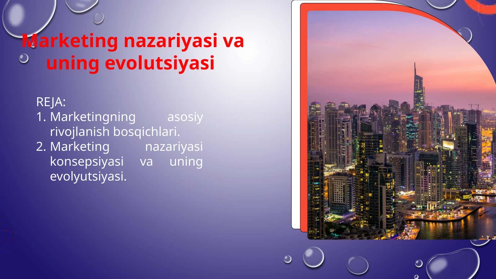 Marketingning asosiy rivojlanish bosqichlari 1