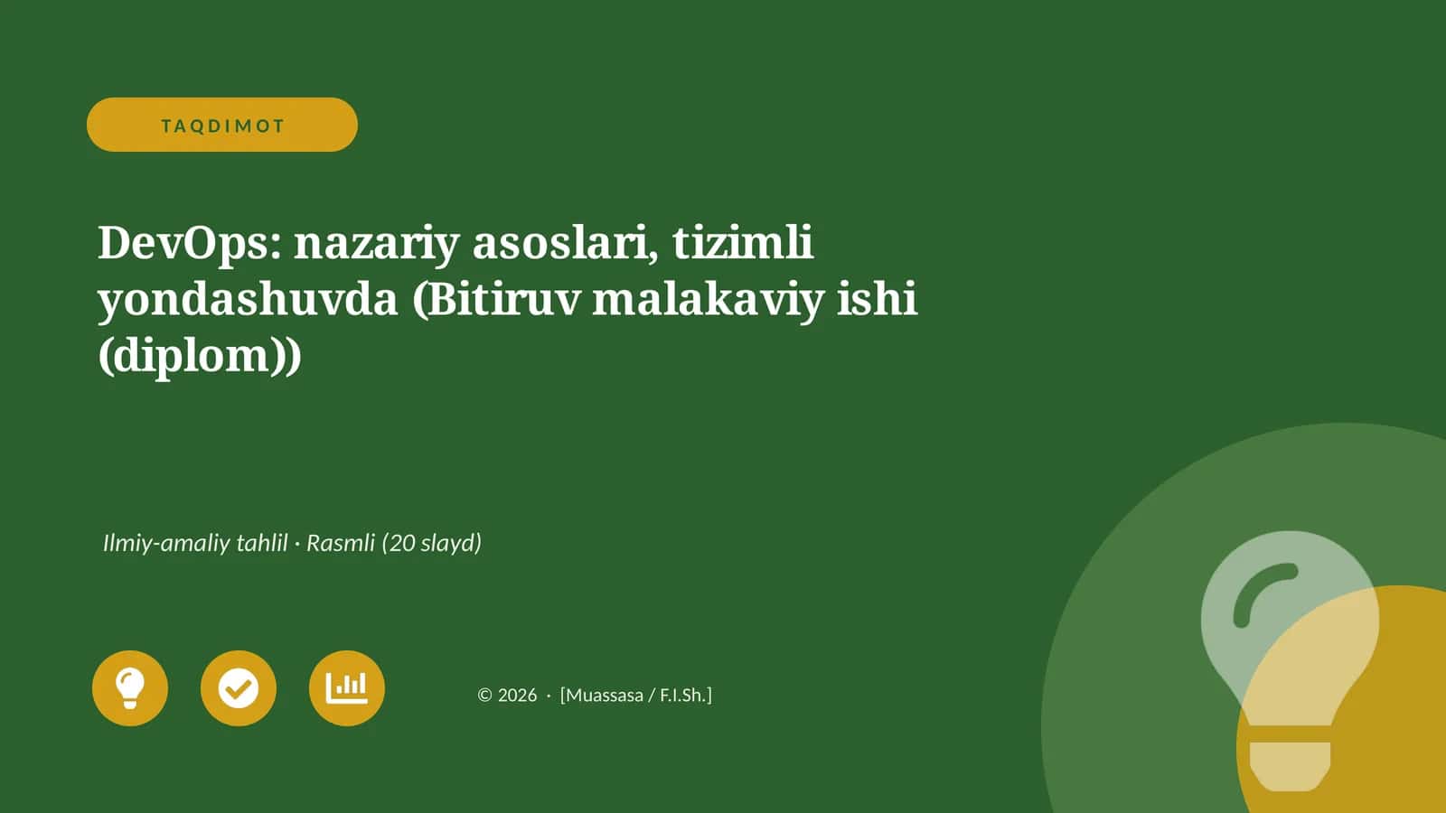 DevOps: nazariy asoslari, tizimli yondashuvda (Bitiruv malakaviy ishi (diplom)) 1