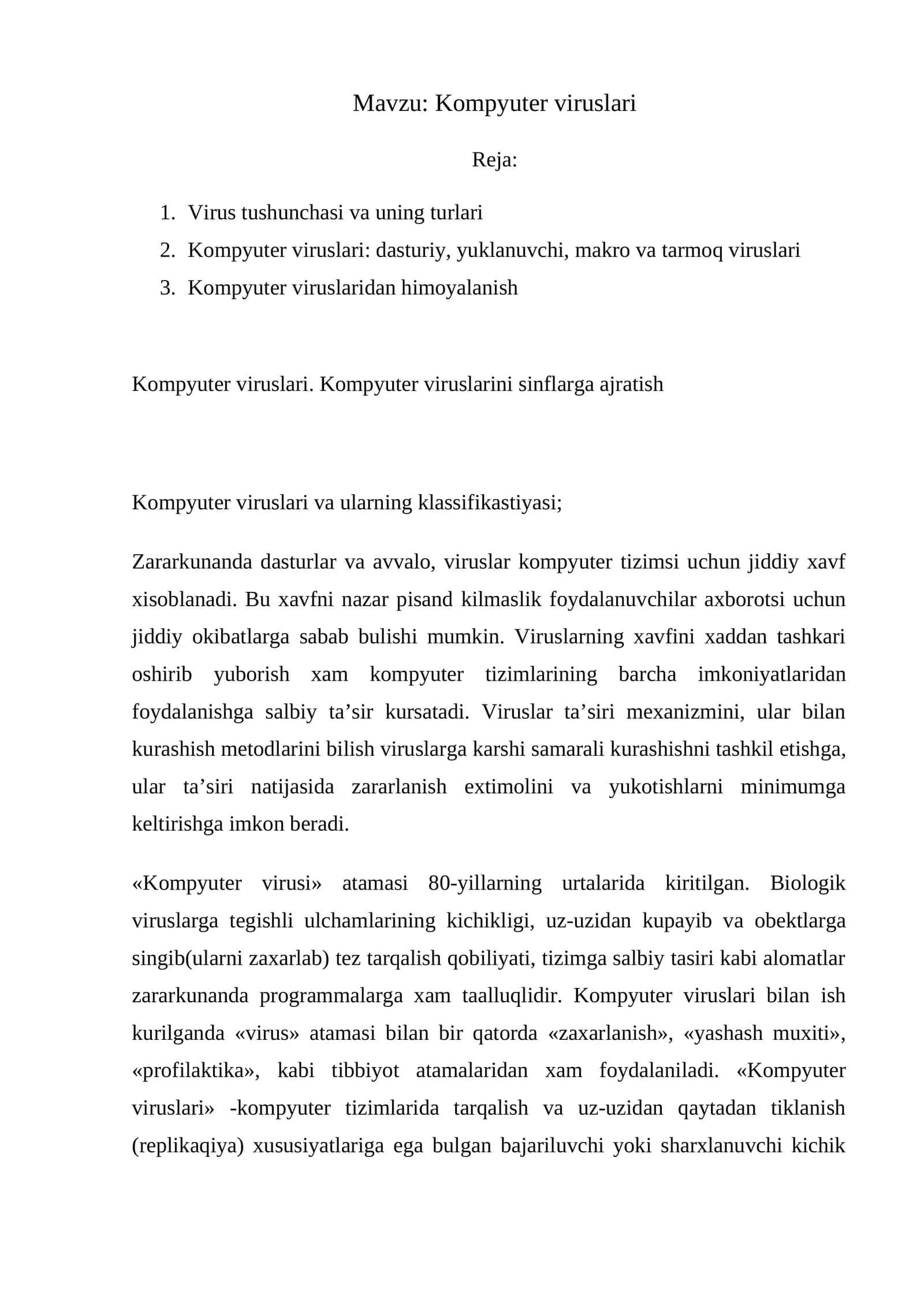 Kompyuter viruslari 1